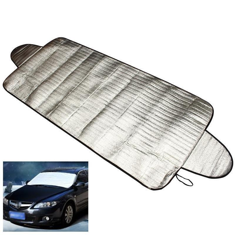 Car Windscreen Frost Cover 150x70cm Ice Snow Sun Shield Silver Winter