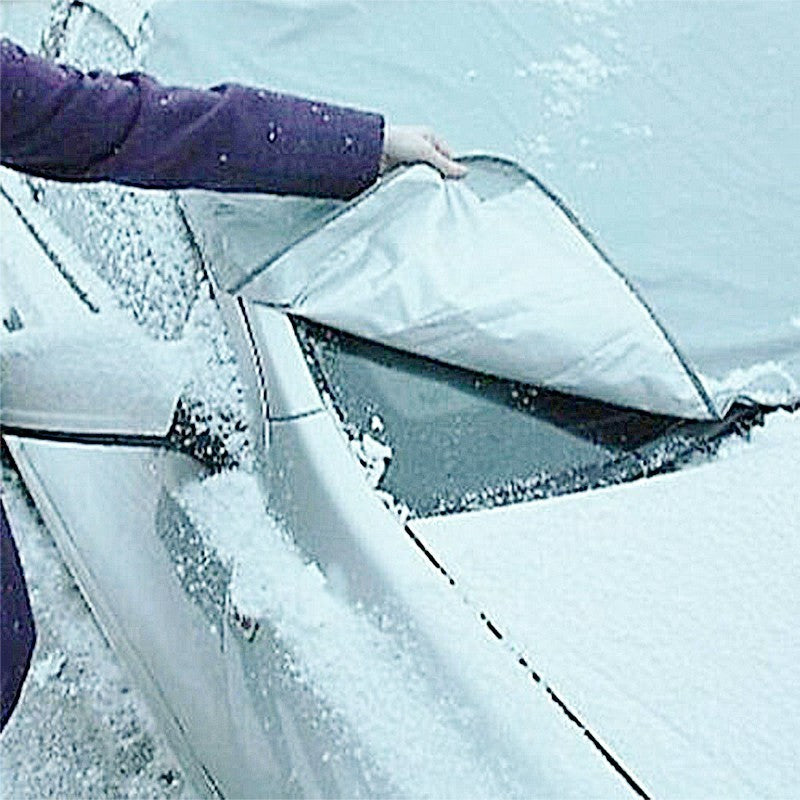 Car Windscreen Frost Cover 150x70cm Ice Snow Sun Shield Silver Winter