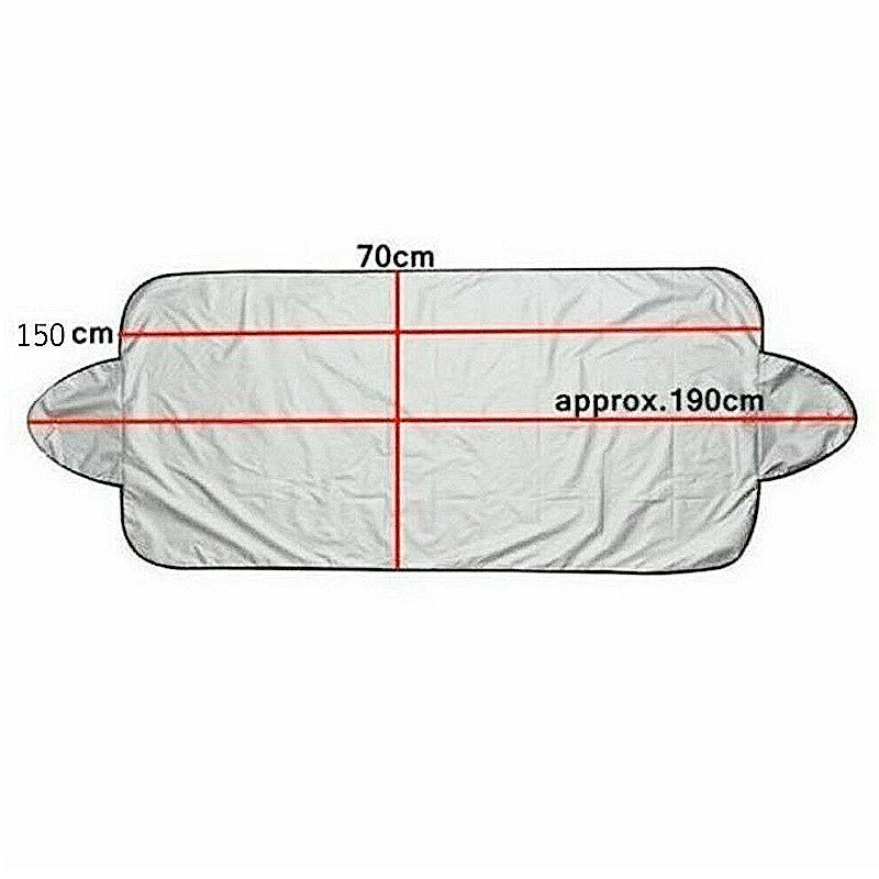 Car Windscreen Frost Cover 150x70cm Ice Snow Sun Shield Silver Winter