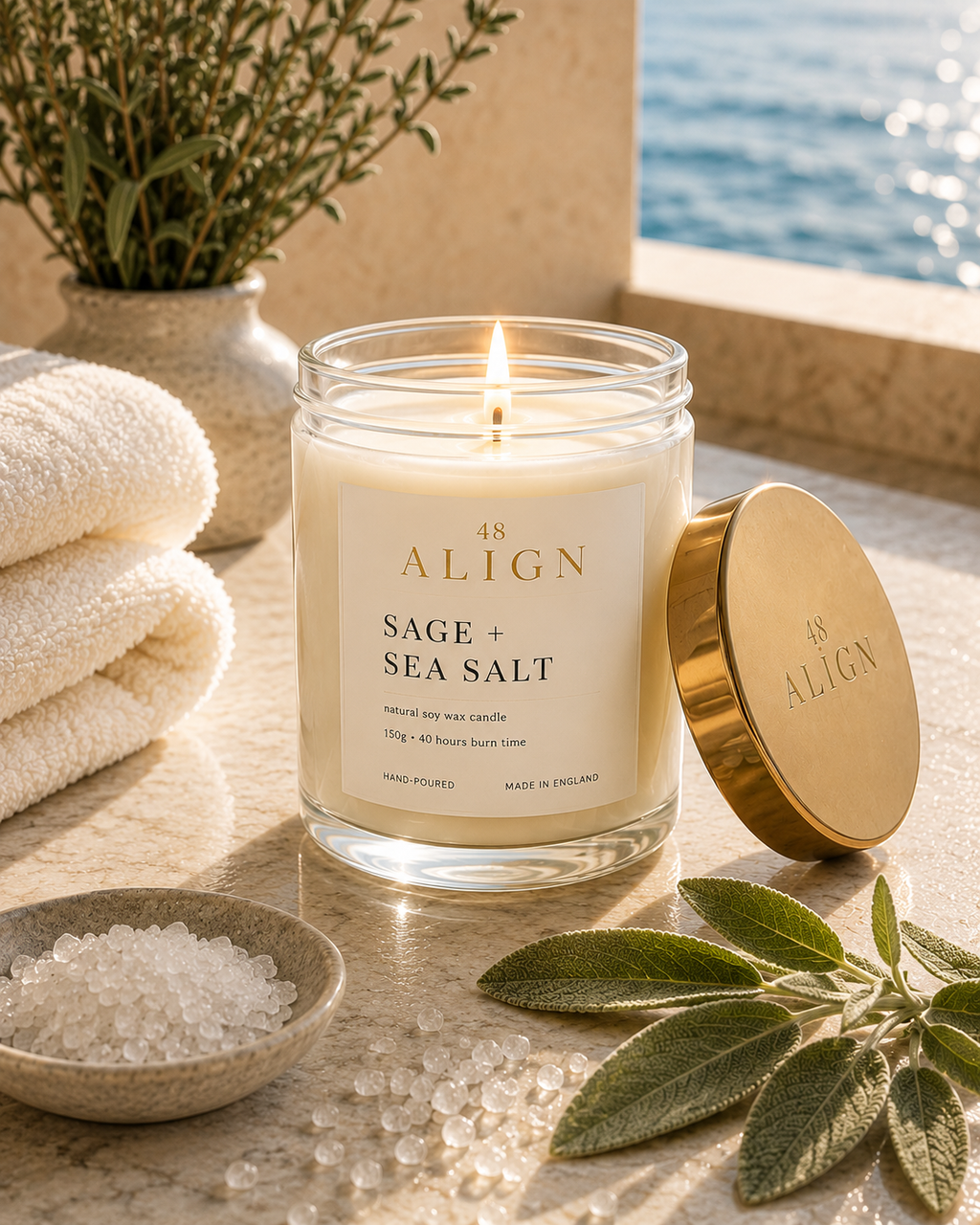 Sage and Sea Salt Candle