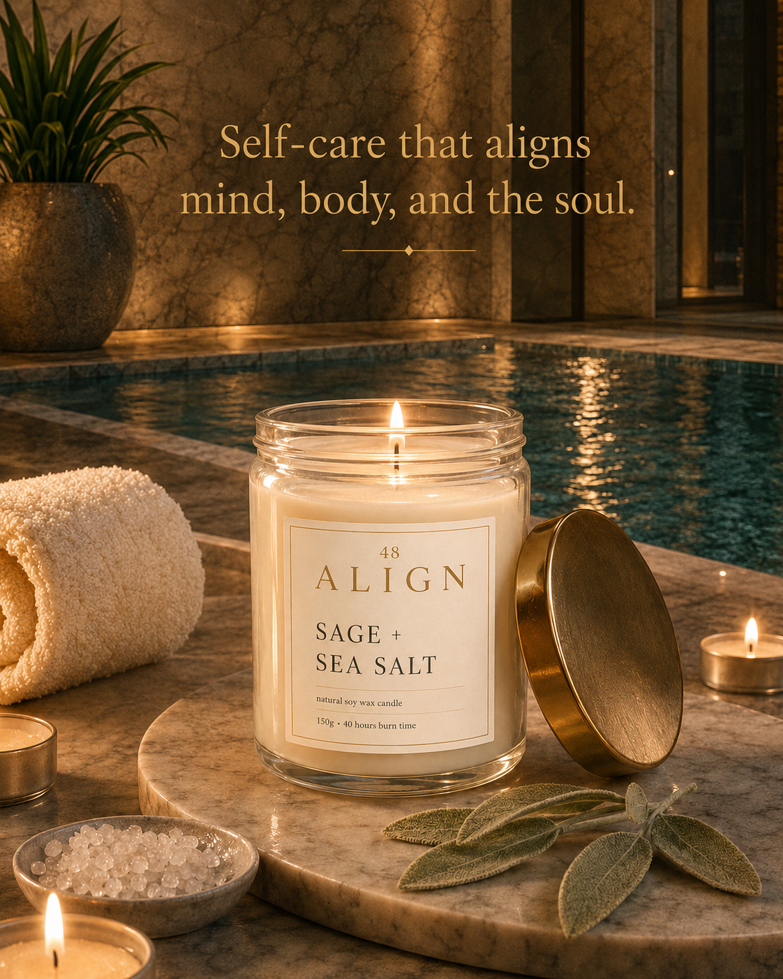 Sage and Sea Salt Candle