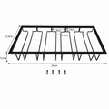 5 Slot Under Cabinet Wine Glass Rack Black Metal Stemware Holder Storage Organiser