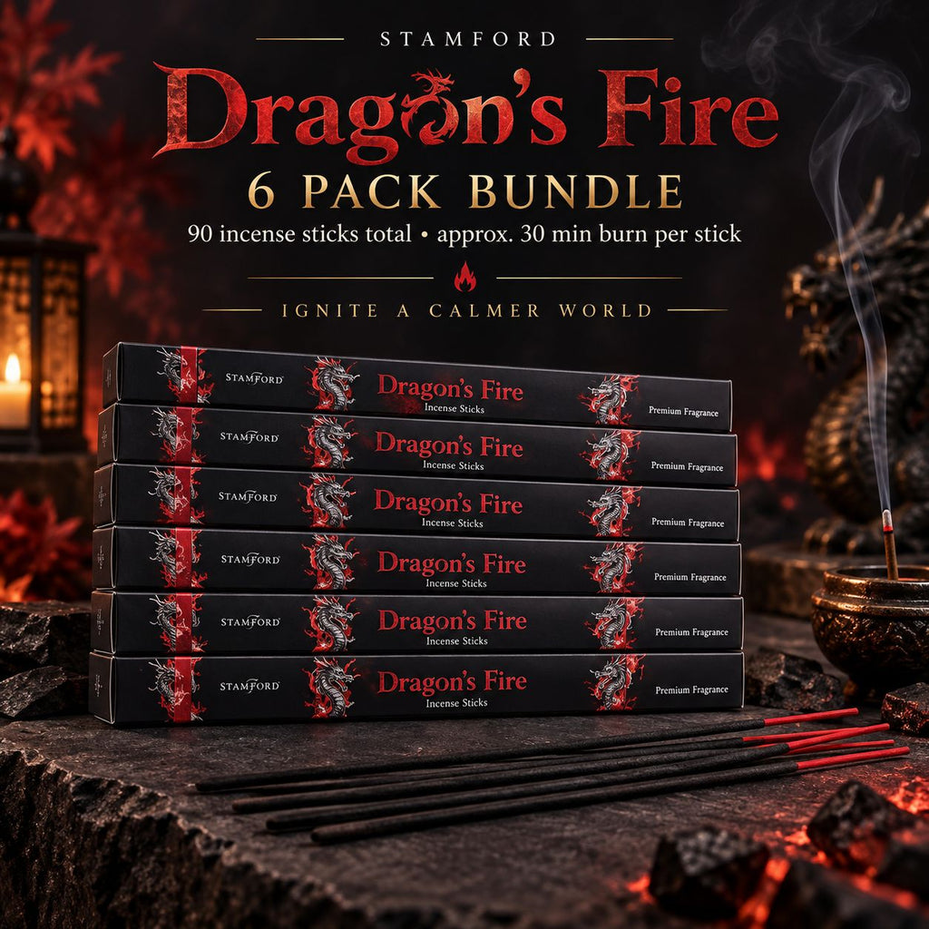 Stamford Black Dragon’s Fire Incense Sticks – 6 Pack (90 Sticks)