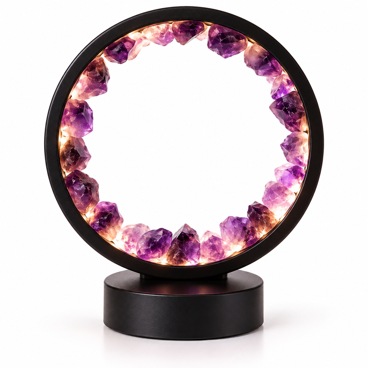 Gemstone Halo Lamp - Zen Spirit  - Amethyst