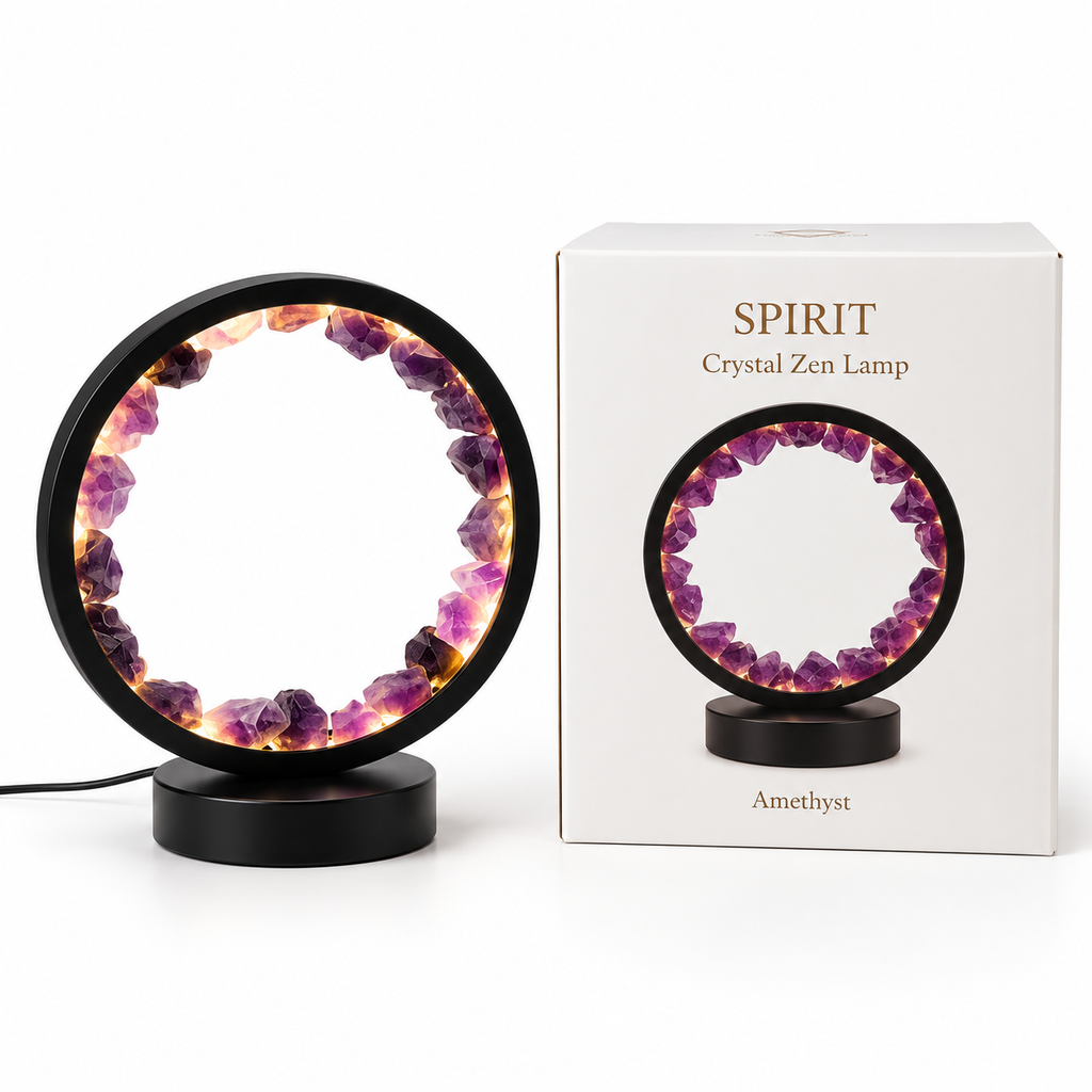 Gemstone Halo Lamp - Zen Spirit  - Amethyst